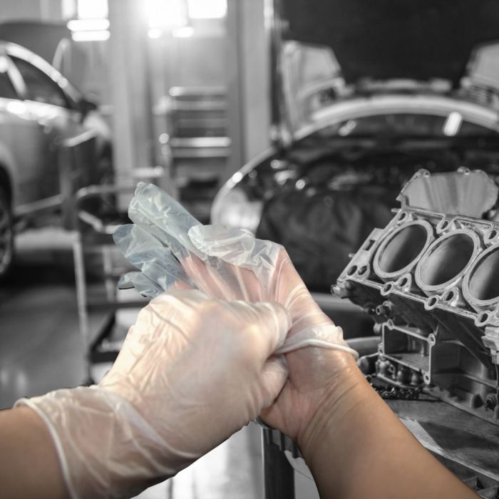 GD09 Clear Glove Action