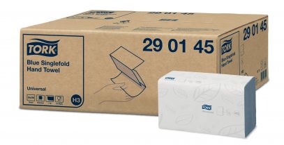 290145 -Tork Blue Singlefold Hand Towel