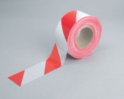 red & whire barrier